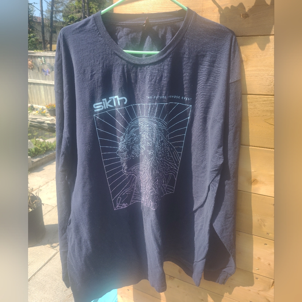 Band Tee - Sikth "The Future In Whose Eyes?" - Long Sleeve - Blue - Men's XXL - Picture 2 of 5